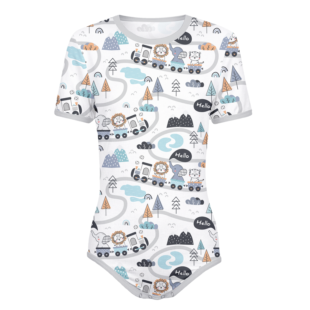 Animal Train Onesie
